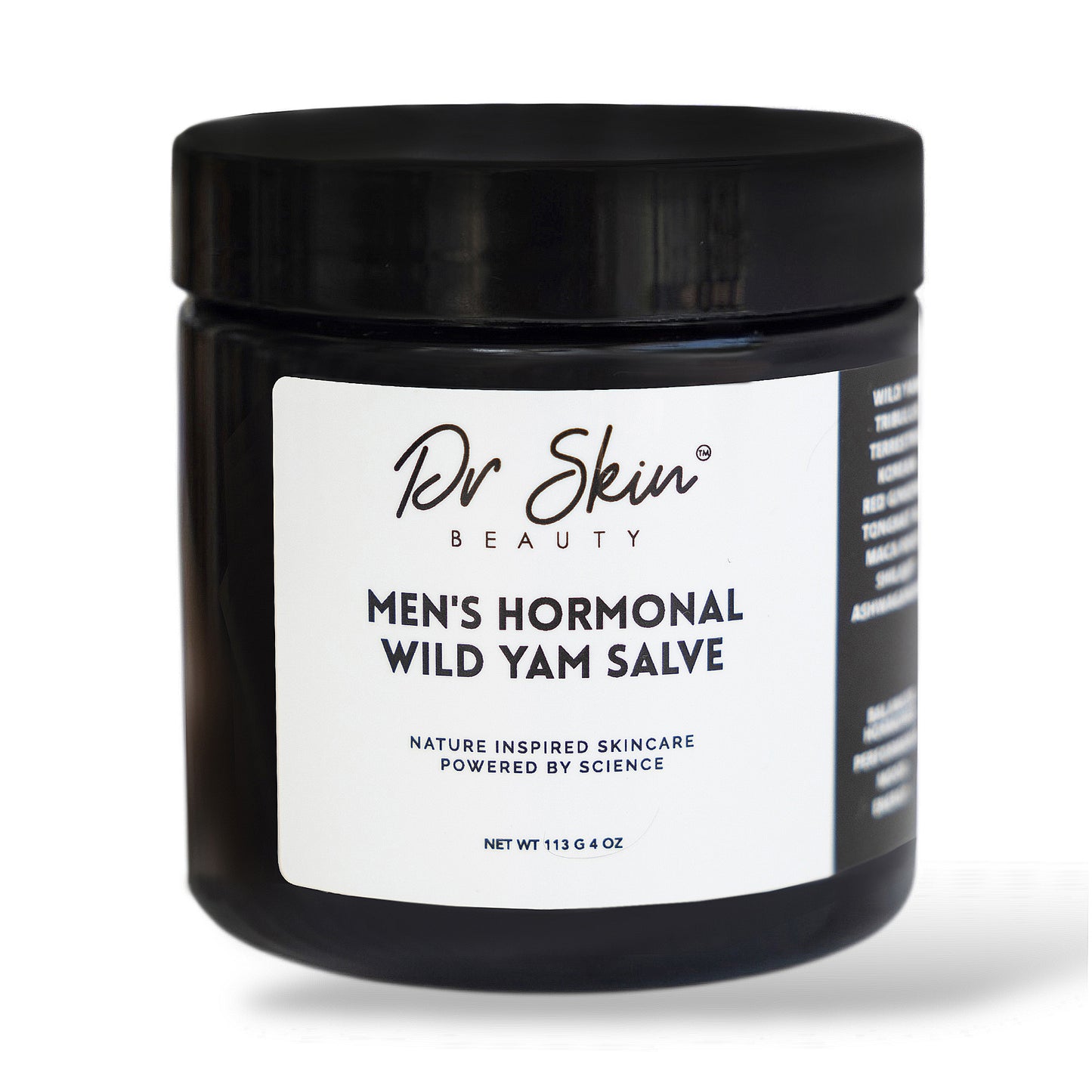 MEN'S WILD YAM HORMONAL SALVE (PEPPERMINT) 4oz | Testosterone Support for Energy, Stamina, Strength, and Mood Boost