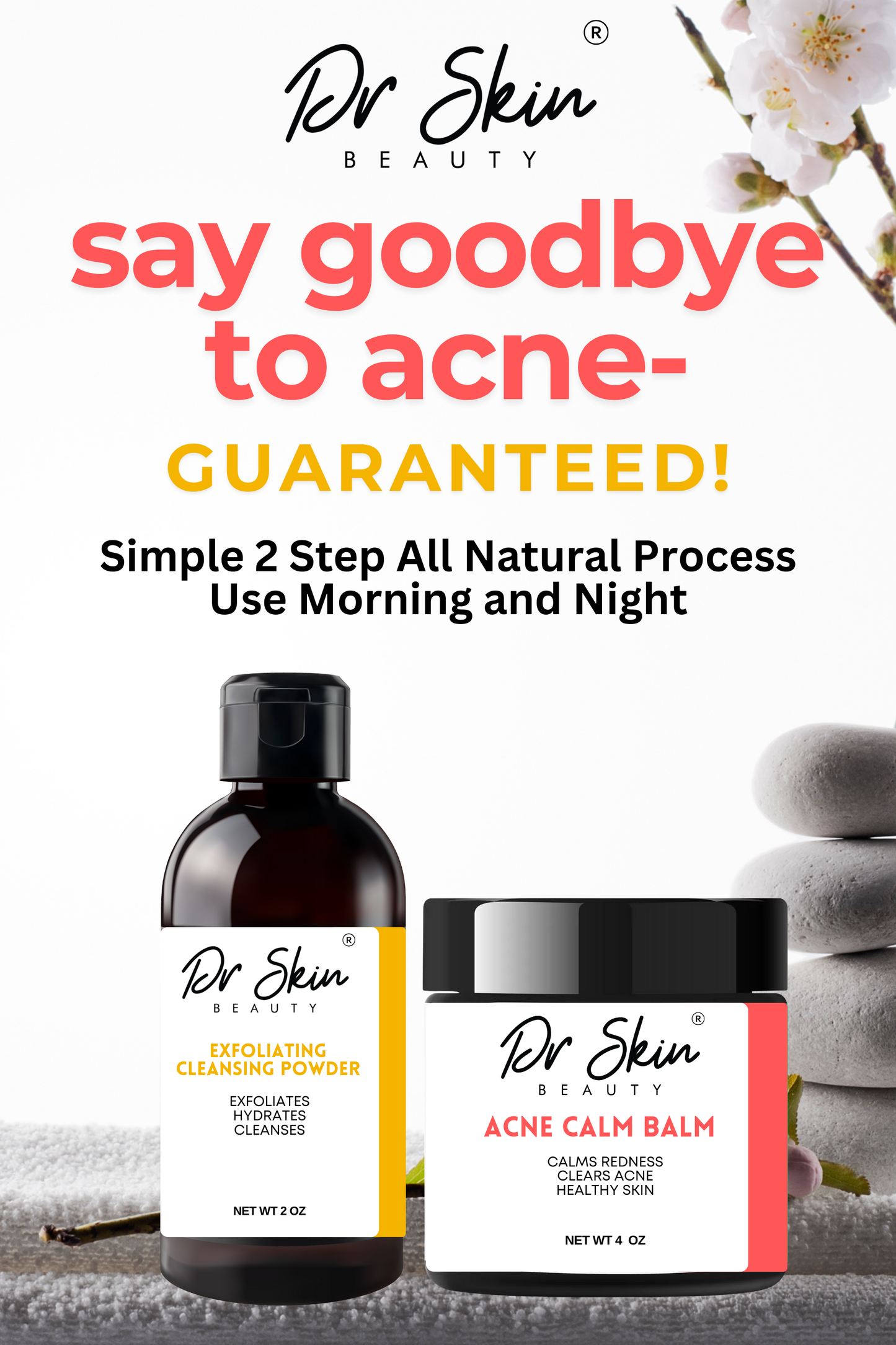 ACNE CLEAR SKIN DUO | Blemish Control, Breakout Treatment, and Radiant Complexion Care