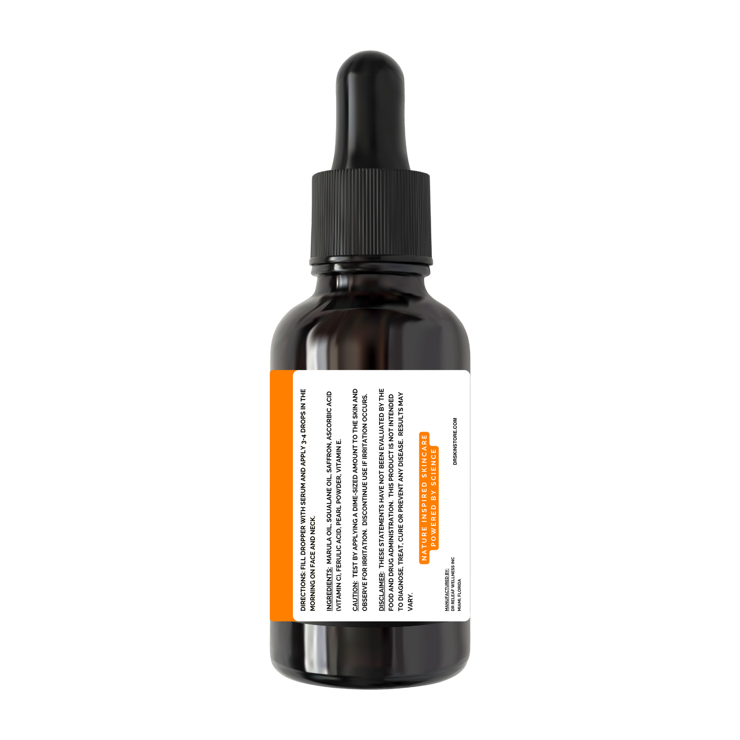 Glow Serum | Vitamin C, Saffron, Ferulic, Pearl Powder & Marula Oil for Brightening, Hydration & Anti-Aging