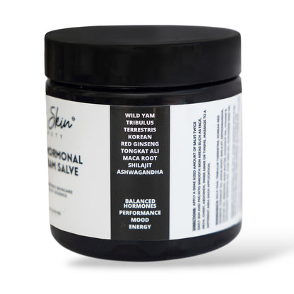 MEN'S WILD YAM HORMONAL SALVE (PEPPERMINT) 4oz | Testosterone Support for Energy, Stamina, Strength, and Mood Boost