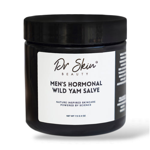 MEN'S WILD YAM HORMONAL SALVE (PEPPERMINT) 4oz | Testosterone Support for Energy, Stamina, Strength, and Mood Boost